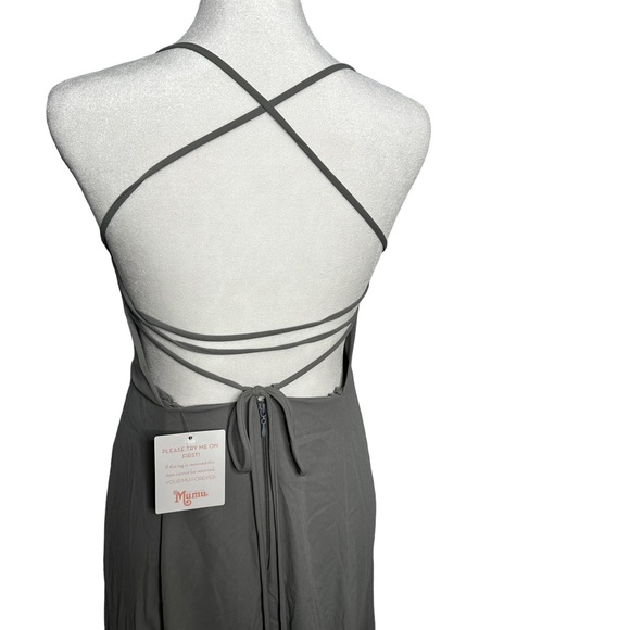 Show Me Your Mumu Godshaw Goddess Gown Dress Sage Crisp NEW - Picture 7 of 9